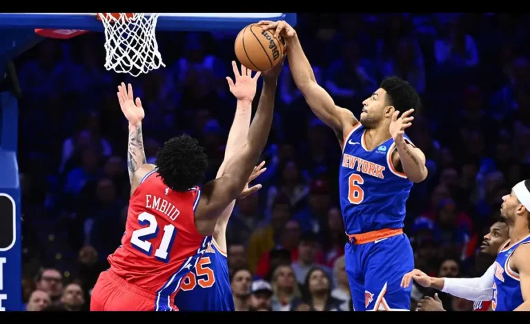 Knicks vs 76ers Match Player Stats