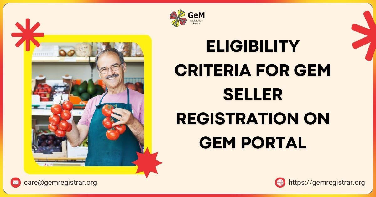 GeM Seller Registration